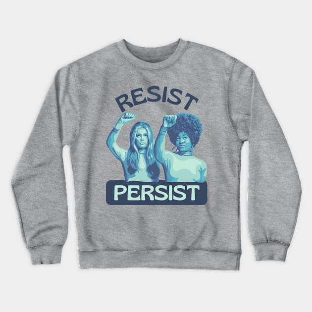 Gloria Steinem and Angela Davis Portrait Crewneck Sweatshirt by Slightly Unhinged